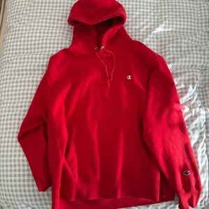 Champion Men's Bold Red Hoodie
